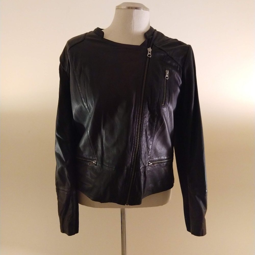 NWT Sejour Plus Black Leather Jacket Size 18W/2X